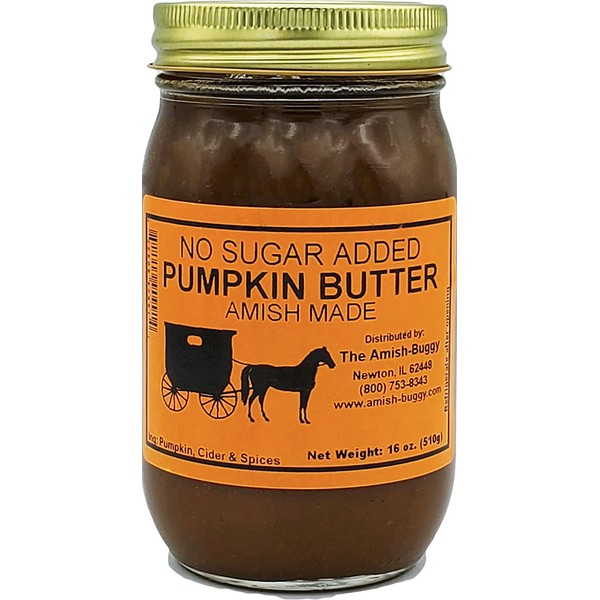 Amish Made Pumpkin Butter 16 oz. 2pk (No Sugar Added Pumpkin Butter)