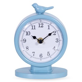 QIYAODECO Mantel Clock, Cornflower Blue