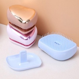 Easy Portable Compact Mini Hair Styling Brush Styling Stone Blue