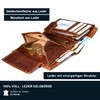 Wildery® #WI108C Men's Leather Wallet with RFID Protection in Portrait