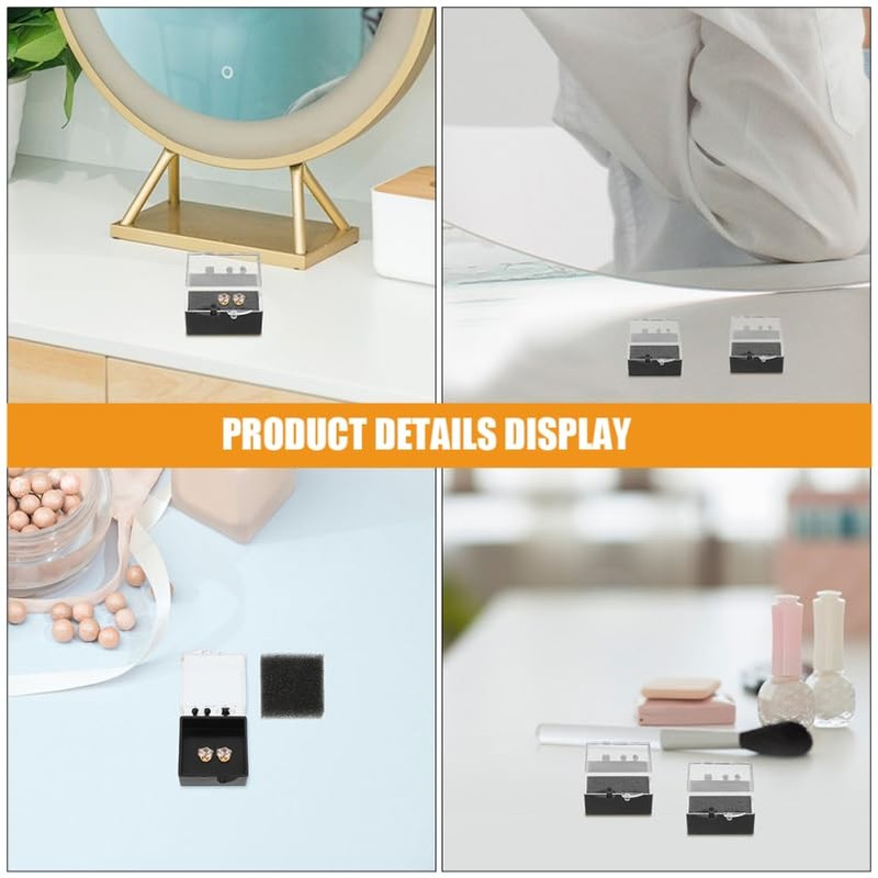 DEARMAMY 15pcs Specimen Display Box Badge Case Pin Batch Display
