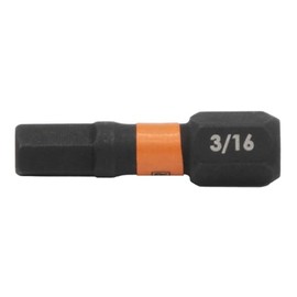 Hex 3/16" Impact Driver Bit - Railer Allen Wrench Drill Hex Bits. 1/4 Quick Release S2 Steel 1 Inch 3/16" Hex Bits. (10 Pack)