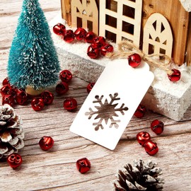 Jingle Bells, 80 Pcs 15mm Metal Craft Bells for DIY Festival Home Christmas Decor (0.6inch Red)
