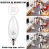 E12 Candelabra LED Bulbs 4000K Daylight Ceiling Fan Light Bulb