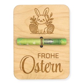 ZUKLA Packaging for Money Gifts Easter 12 x 9 cm - Easter Eggs Money Gift Packaging Wood - Packaging for Money Gifts - An Original Idea to Give Money