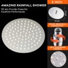 Shower Head, sinzau 8 Inch Round Rain Showerhead, 304 Stainless