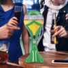 SHZICMY Green 3L Liquor Tower Dispenser, Iced Beverage Dispenser with