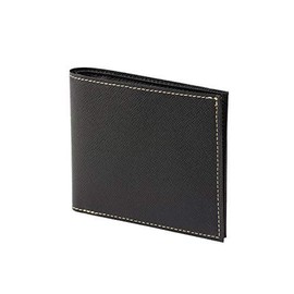 FRUH Folding Wallet, Smart Cowhide Leather, Bifold Wallet, Men's: Wallet-ga-3330991 (Black), Black
