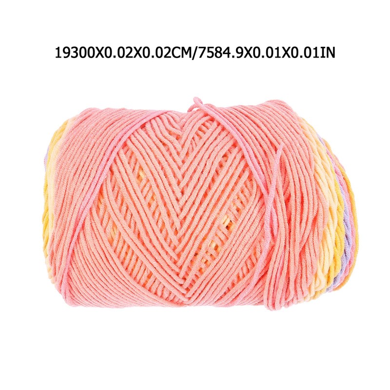 SEWACC 1 Roll Strand Rainbow Cotton Rope for DIY Crafts