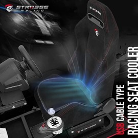 STRASSE Racing Seat Cooler with Fan Seat Cushion Cool Seat Zabuton Backrest (Bottom)
