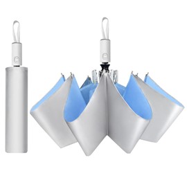 CUBY Umbrella, Parasol Umbrella, Outdoor UV Protection, Women's Automatic Folding Umbrella, Windproof, Rainproof, Mini Umbrella, Pocket Umbrellas with 8 Ribs for Adults and Children, Travel