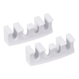 PATIKIL Badminton Stringing Racquet Load Spreader, 2 Pack Embedded Racket High Pounds Load Adapter Protector Stringing Machine Tool, White