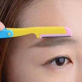 JERRY Eyebrow Razor, Folding Eyebrow Shaping Razor with Refills