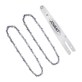With Chain Saw Guide and Chain Saw Chain, 45 Drive Links, 8-Inch Chainsaw Guide Bar and Chain, 0.043-Inch Gauge, Pitch: 1/4-Inch Low-Profile, 1 Chainsaw Guide Bar, 2 Pieces of 8-Inch Chain