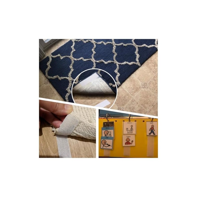 Heavy Duty Velcro Tape,for Couch Cushions, Carpet, Pedal Board, Wall,