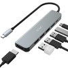 USB C Hub, JESWO 6 in 1 USB C Adapter