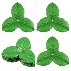 Yolev 200pcs Artificial Leaves 3.74 inch Flower Rose Leaf Fake Leaves for Crafts Wedding Decorations Supplies Rose Leave Fake Leafs