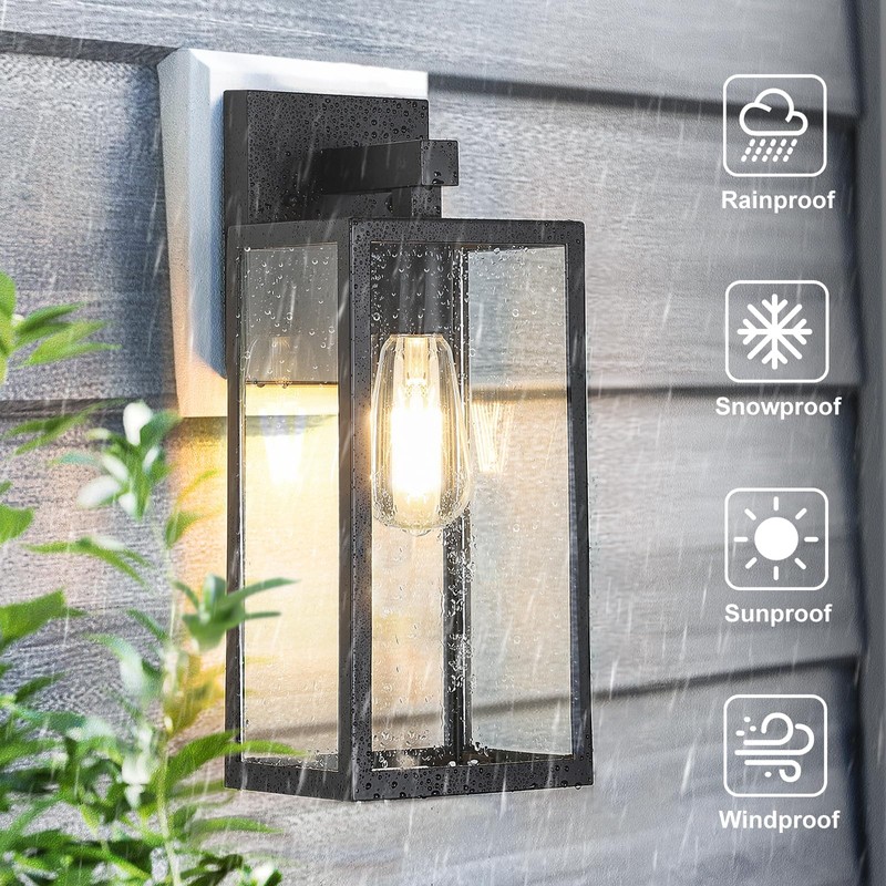 MAXvolador Outdoor Wall Lantern, Extra Large Exterior Waterproof Wall Sconce