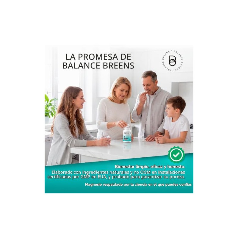 Balance Breens Bisglicinato de magnesio - 120 cápsulas vegetales
