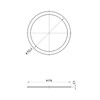SANEI PP40-63-S Sink Drain Valve Mounting Gasket for H650A, H651A,