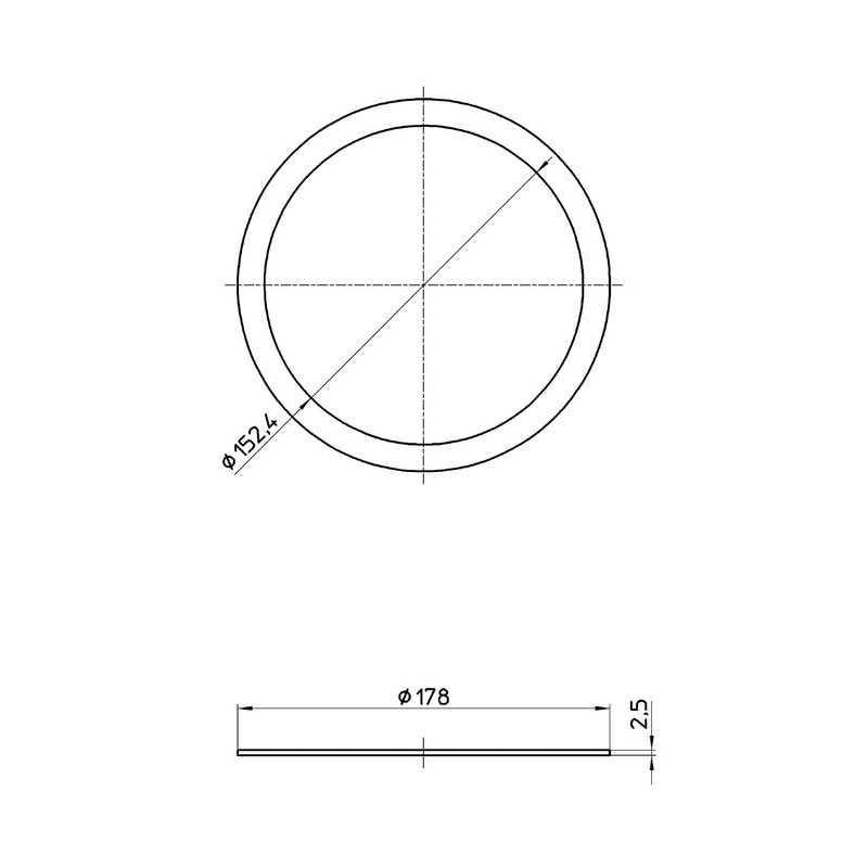 SANEI PP40-63-S Sink Drain Valve Mounting Gasket for H650A, H651A,