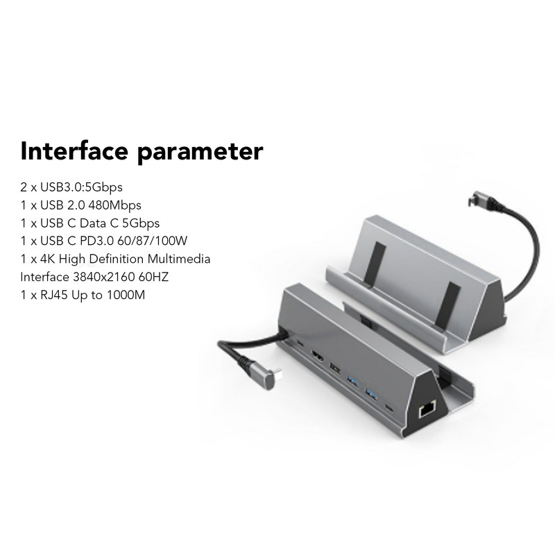 7 in 1 Docking Station Type C to PD HD