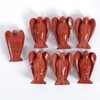 Loveliome Guardian Angel Statue,Hand Carved Stone Healing Crystal Figurines for