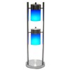 ORE 2-Light Adjustable Table Lamp Silver & Blue