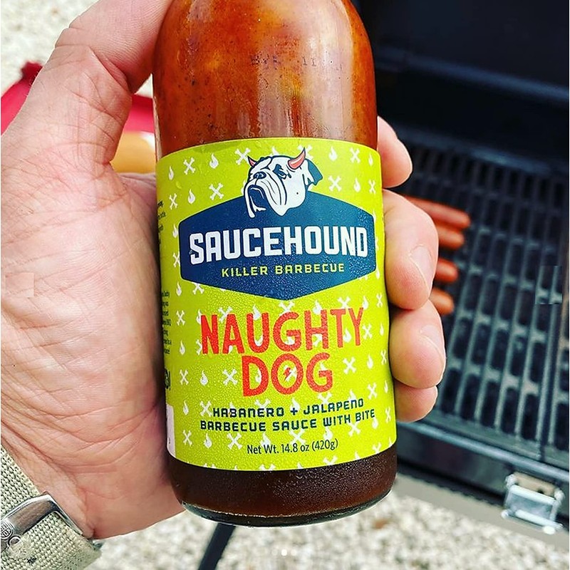 Saucehound Original Recipe & Naughty Dog Championship BBQ Sauce, Delicious