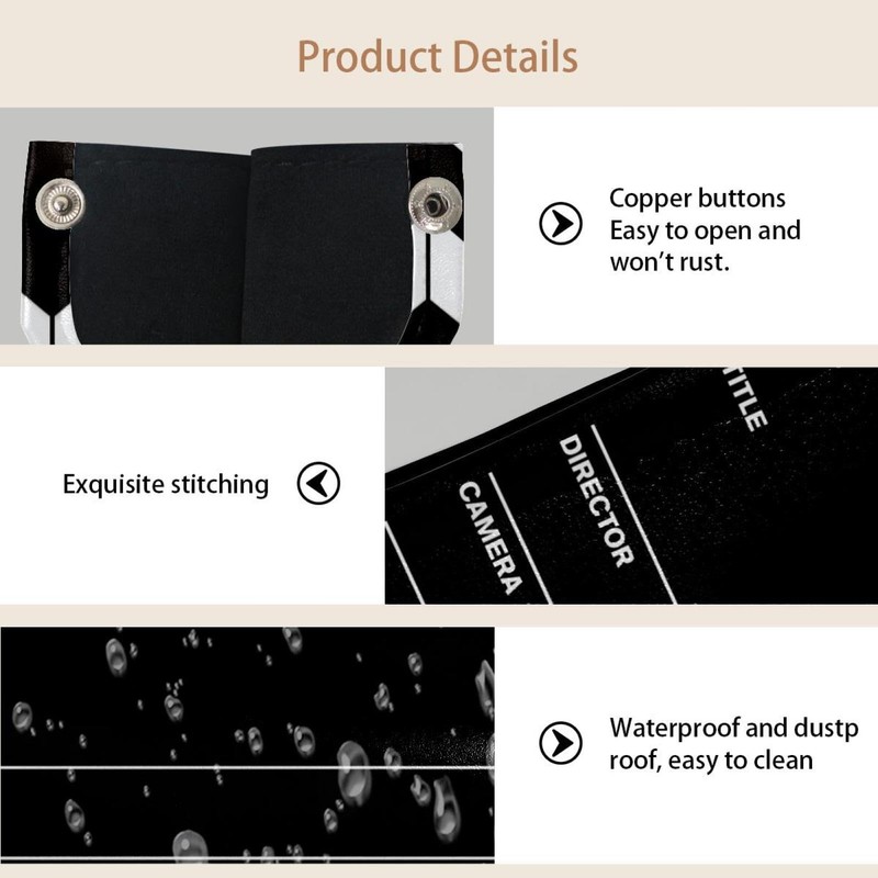 2 Pack Tissue Box Cover Holder, Movie Reel Film Board