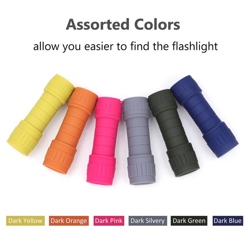 SEAMAGIC 6-Pack Small Flashlights Set, Super Bright 100 Lumen LED