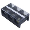 DIANQI 1 Pack Terminal Block, 200A 3 Positions Dual Row