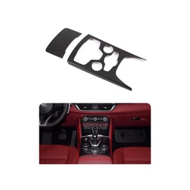 TOYCIDFG Car Center Console Gear Shifter Panel Cover Trim Fit for Alfa Romeo Stelvio 2020 2021, Carbon Fiber Pattern Interior Decoration Accessories