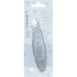 Tombow CT-PAX5C Pencil [Limited] Correction Tape Mono Air Pen Type Sheer Stone Pattern 5mm x 6m (Powder Blue)
