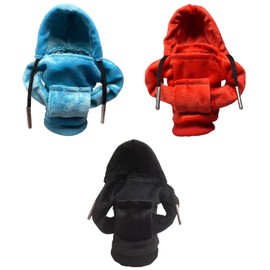 3 Pieces Car Gear Shift Knob Cover, Hoodie Gear Shift Knob Cover, Car Gear Shift Knob Cover, Car Hoodie Set, Hoodie, Universal Gear Shift Knob Cover