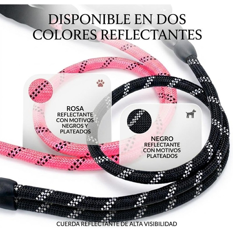 Correa de Paseo Triple y Extensible para Perros – Sistema