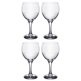 Classic Crystal Clear Stemmed Red Wine Glass, 12 Ounce - Set of 4