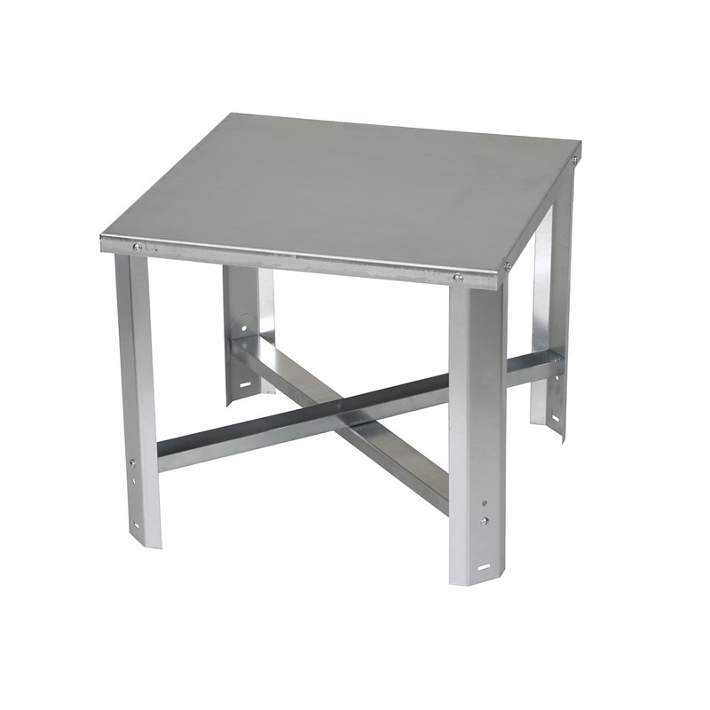 Oatey 34057 Galvanized Water Heater Stand, 21-Inch Square by 18-Inch