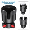 JNNJ Auto Getränkehalter, Universal Auto-Becherhalter-Expander, Auto-Getränkehalter-Expander-Adapter Mit Verstellbarer Basis, Für