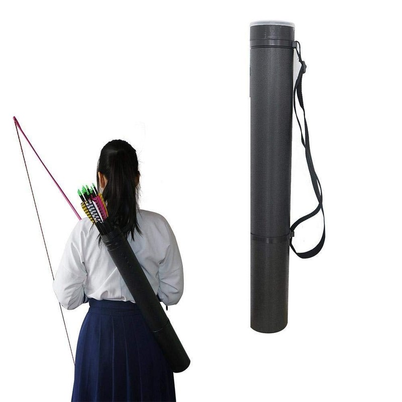 TOPARCHERY Telescopic Tube Archery Arrow Quiver Arrows Holder Case Shoulder