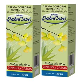 Crema De Sábila, Ginkgo Biloba Y Cassia 200grs 2pack