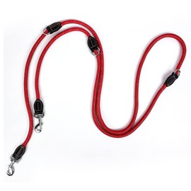 Trhillsbrad Dog Lead 5 m x 14 mm, Adjustable Dog Lead Large Medium Dog Multifunctional Lead Double Lead Shoulder Lead Robust Pink