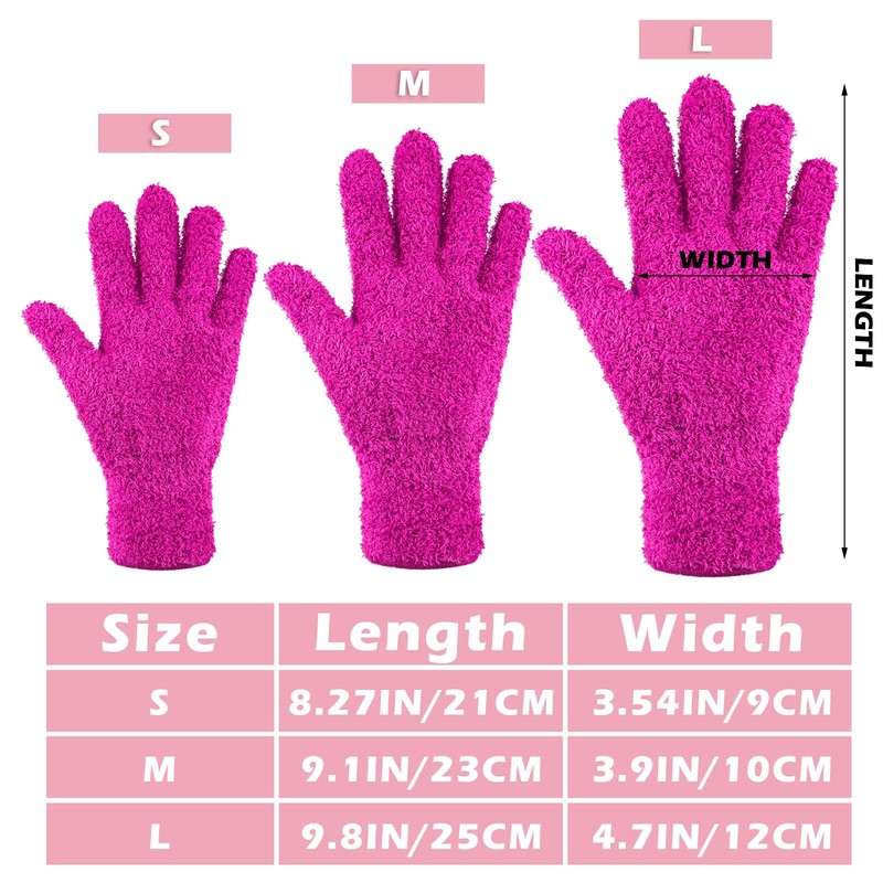 Patelai 3 Pairs Microfiber Plant Dusting Gloves Leaf Cleaning Gloves