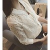 ASARANS Women's Lace Jacket, Cardigan, Light Outerwear, Zip-up, Sheer, Sheer,