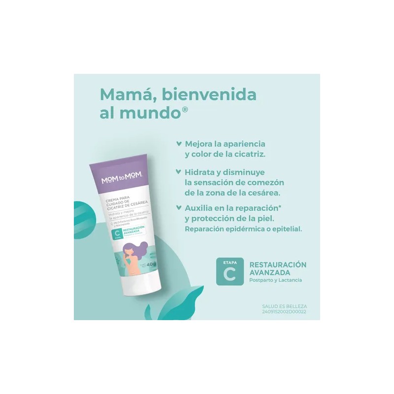 Mom Crema Cuidado Cicatriz Cesárea 40g