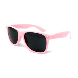 WS UK Adults Classic Sunglasses with UV400 Protection - Unisex (Pink)