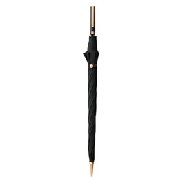 Generic Auto Open 8 Ribs 55 Inch Fiberglass Straight Umbrella with Stylish Handle (Black)