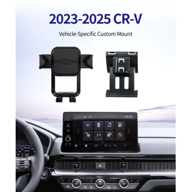 Masergogo Car Phone Holder for 2023-2025 Honda CRV CR-V/Hybrid Auto Accessories Navigation Bracket Interior Decoration Mobile Cell Phone Mount, 360° Rotation, Vehicle-Specific Custom Mount