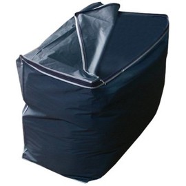 H & L Russel Duvet Chest Soft Touch, Navy Blue, H50 x W61 x D30cm