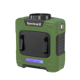 SynclaspX Waist Fan - Portable Belt Clip Fan with 10000mAh Battery, 24H Working Time, 3 Speeds, LED SOS Light, 15500RPM Strong Airflow for Jobsite, Farm, Garden, Cycling